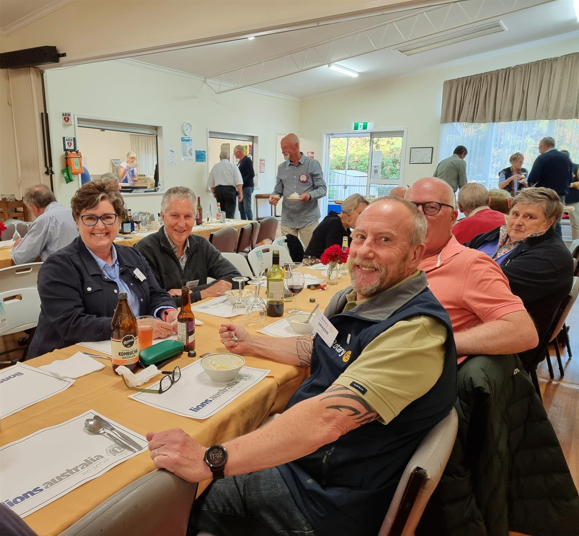 Rotarians attend the Lions meeting Rotary Club of Port Fairy